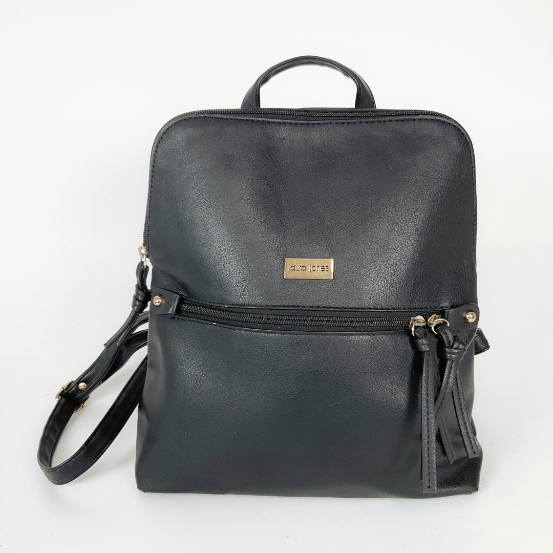 Laura Jones Black Backpack