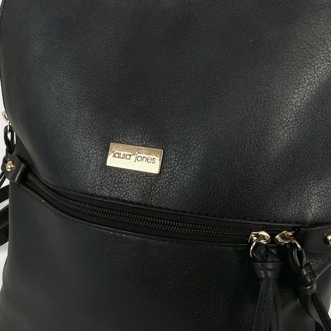 Laura Jones Black Backpack