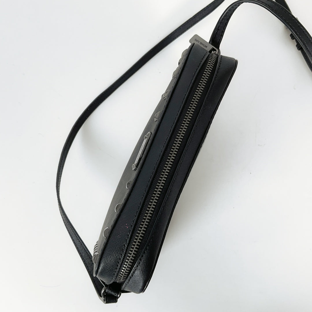 Michael Kors - Sandrine Stud Black Crossbody Bag