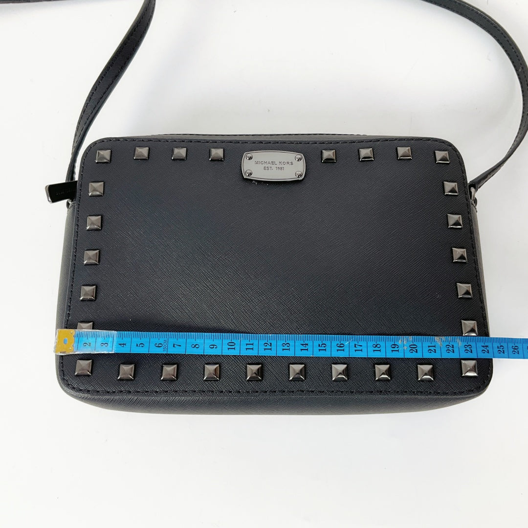 Michael Kors - Sandrine Stud Black Crossbody Bag