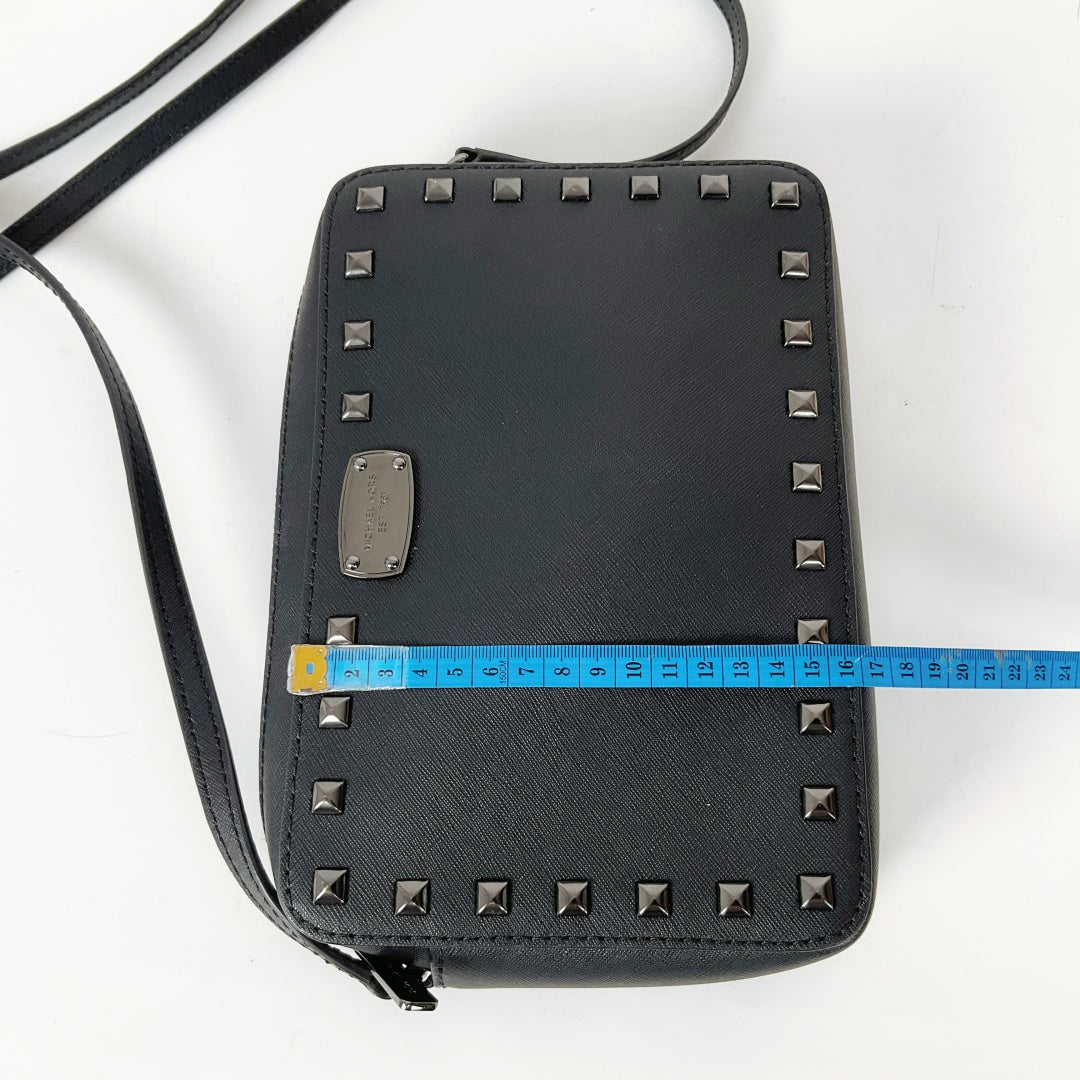 Michael Kors - Sandrine Stud Black Crossbody Bag