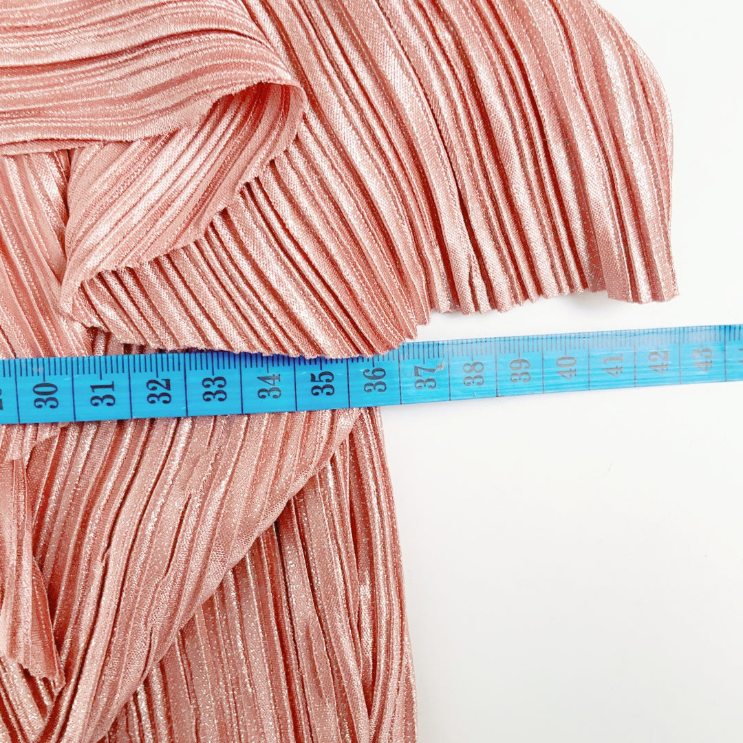 LONDON CHIC Pleated Strap Dress – Peach Pink – Size 12