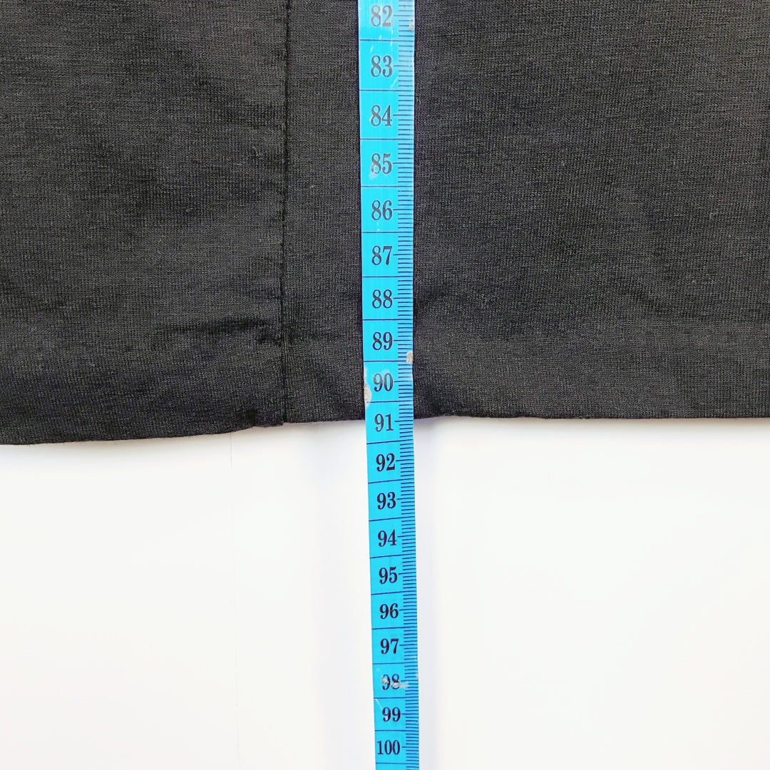 MEI MEI Draped Black Dress – Zip Detail – Size 12