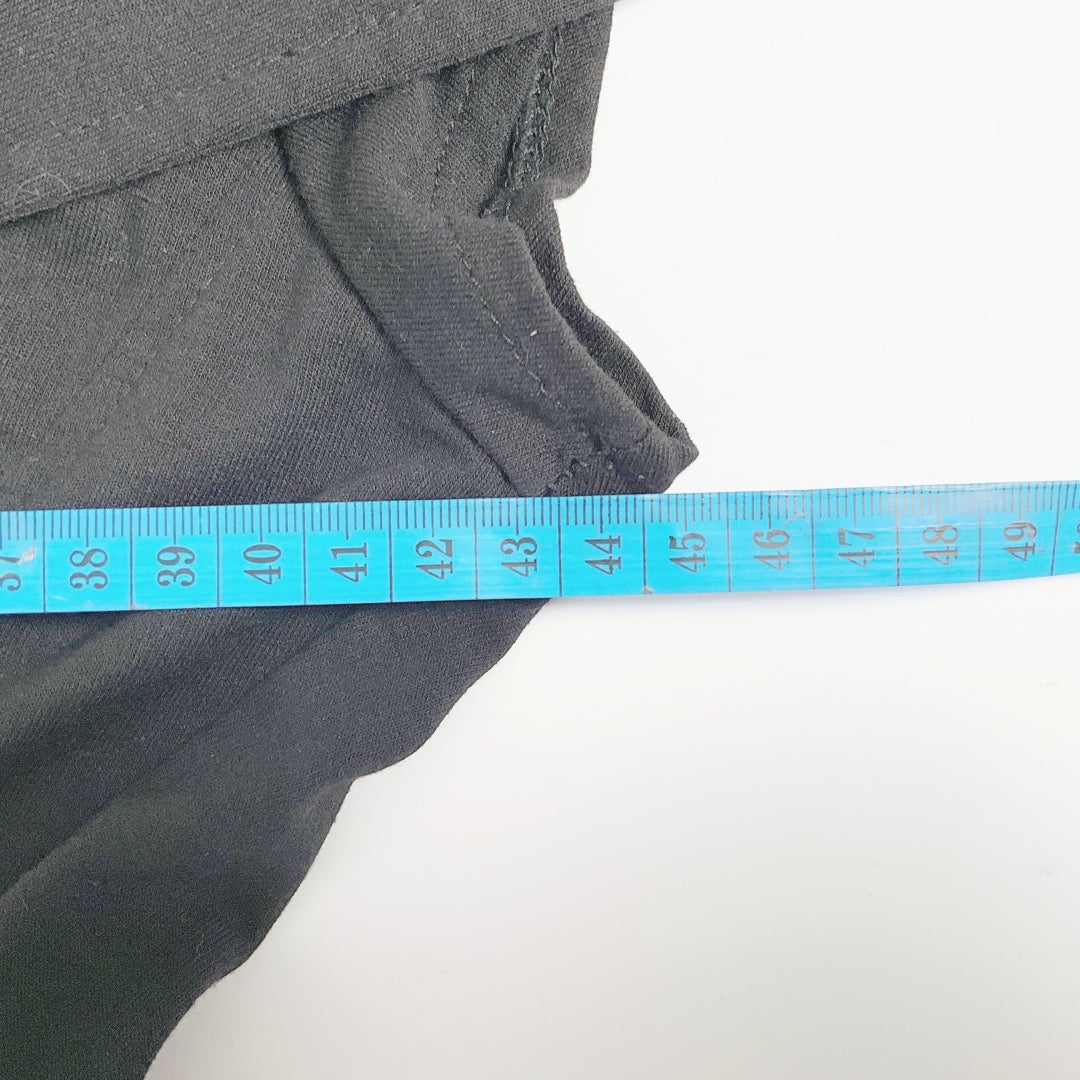 MEI MEI Draped Black Dress – Zip Detail – Size 12
