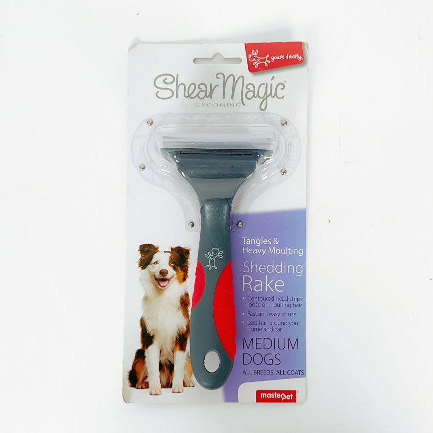 Shear Magic Shedding Rake for Medium Dogs – Deshedding & De-matting Tool