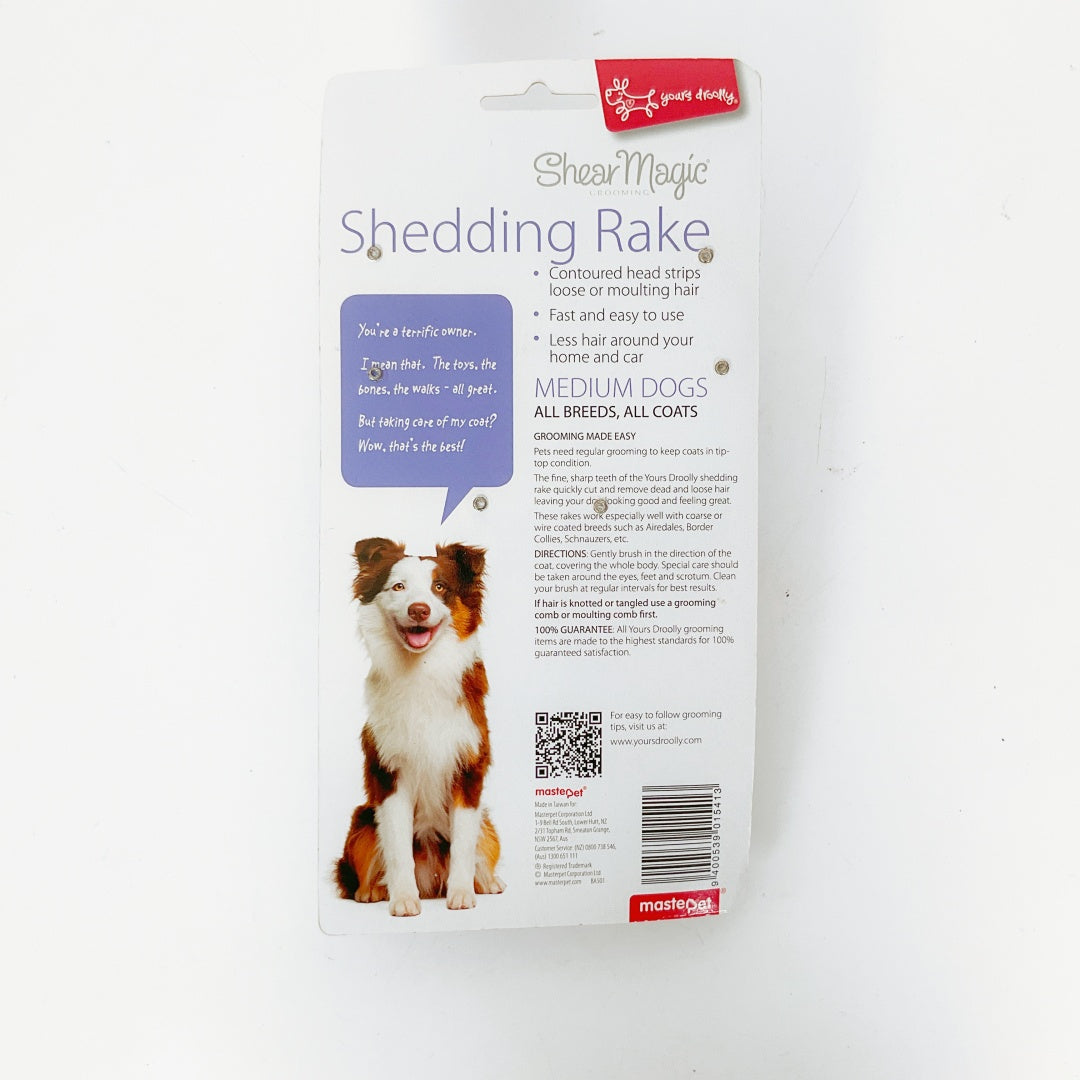 Shear Magic Shedding Rake for Medium Dogs – Deshedding & De-matting Tool