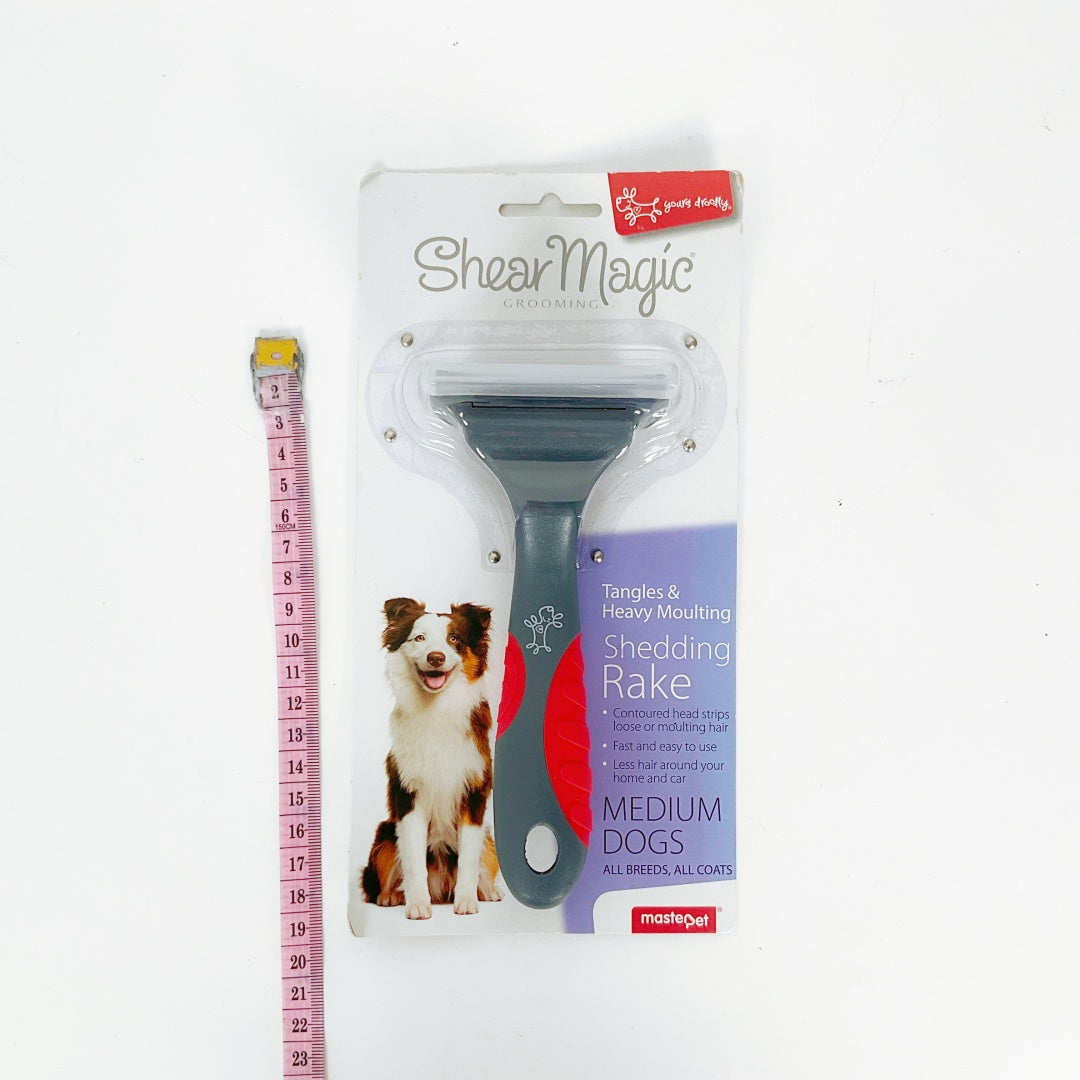 Shear Magic Shedding Rake for Medium Dogs – Deshedding & De-matting Tool