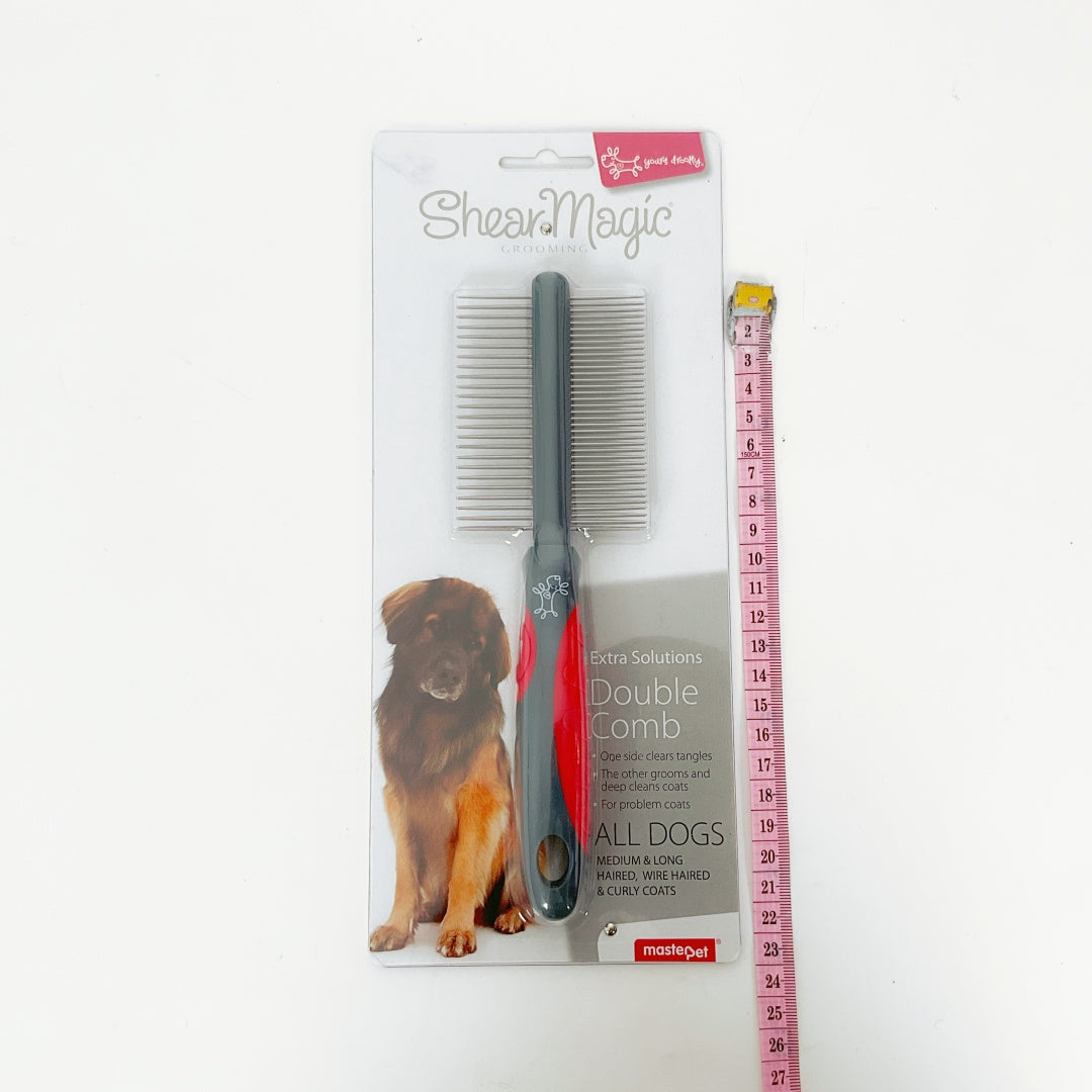 Shear Magic Double Comb for Dogs – Detangling & Finishing Comb
