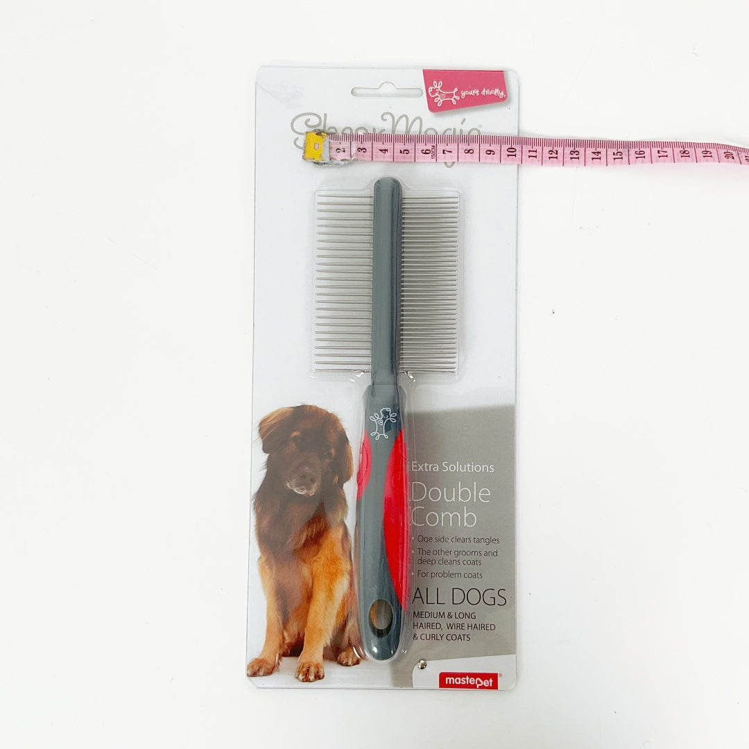 Shear Magic Double Comb for Dogs – Detangling & Finishing Comb