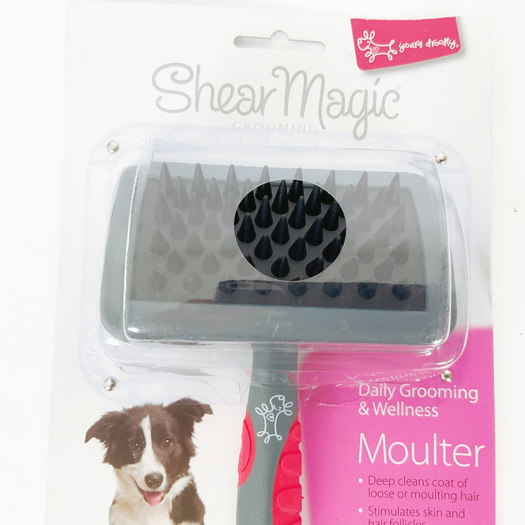 Shear Magic Moulter for Medium Dogs – Daily Grooming & Deshedding Brush