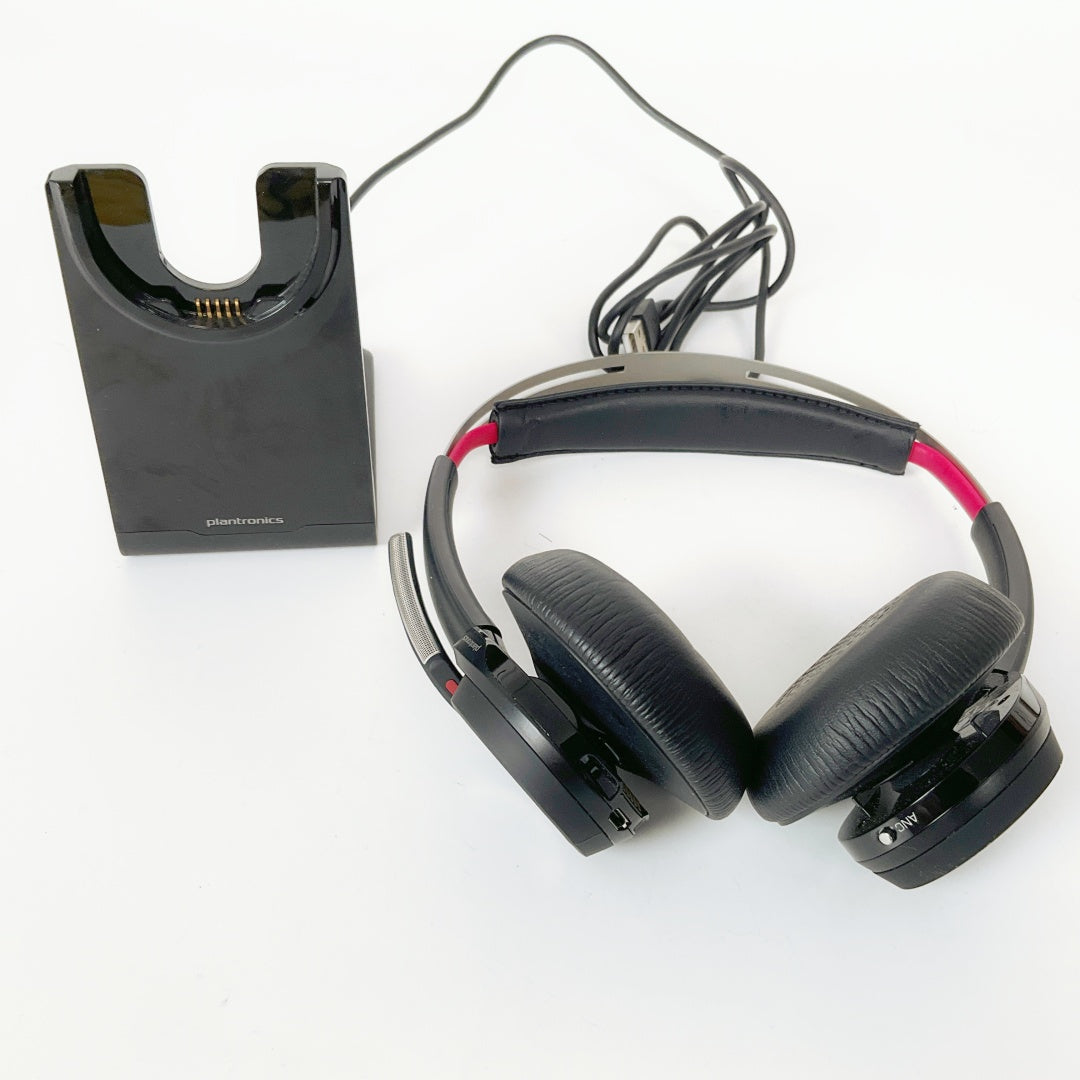Plantronics Voyager Focus B825 UC Bluetooth Headset – With Charging Stand – Fully Working