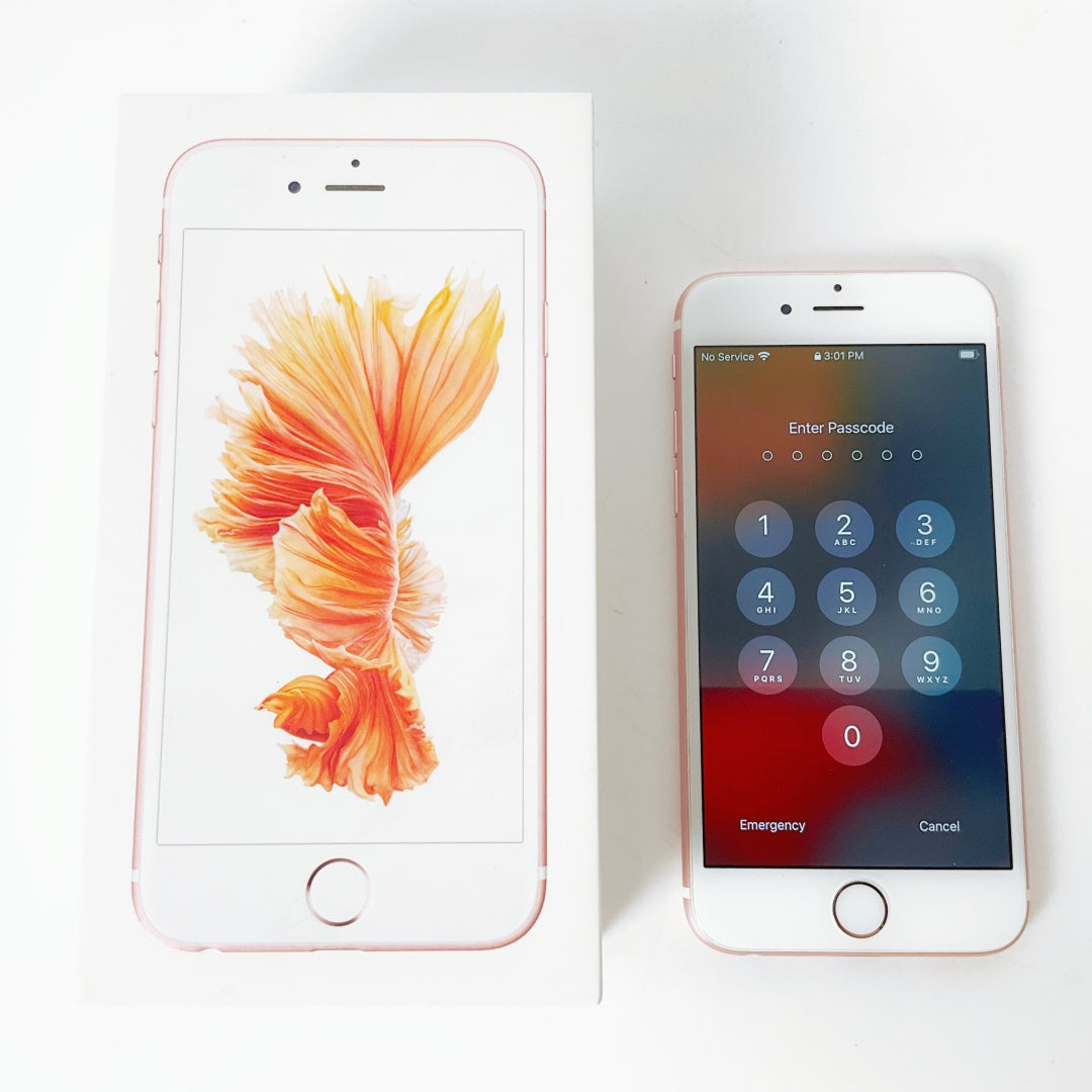 Apple iPhone 6s 64GB – Rose Gold – Excellent Condition + Original Earphones