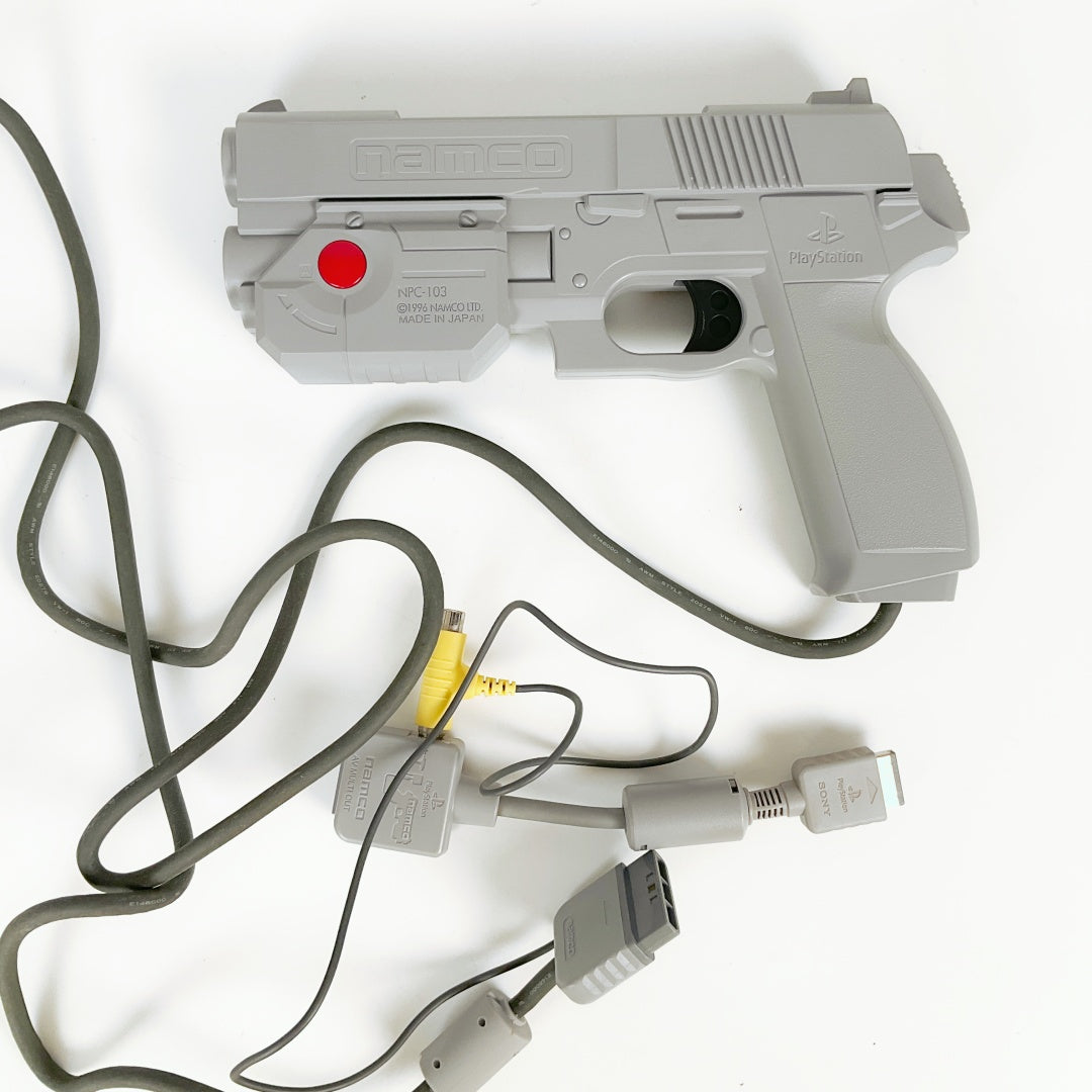 PlayStation Namco GunCon Light Gun + Official PlayStation Shoulder Bag – Retro Bundle