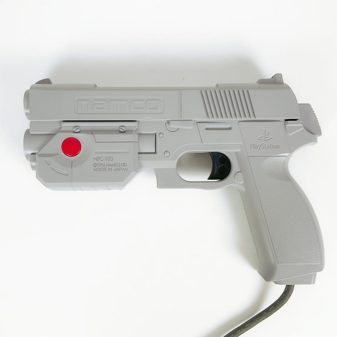 PlayStation Namco GunCon Light Gun + Official PlayStation Shoulder Bag – Retro Bundle