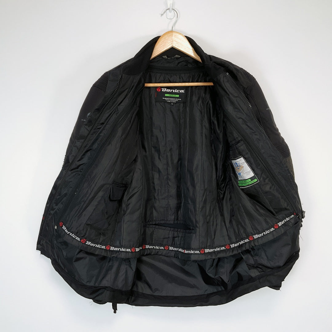 Benice Motorcycle Jacket – Black (Men’s S)