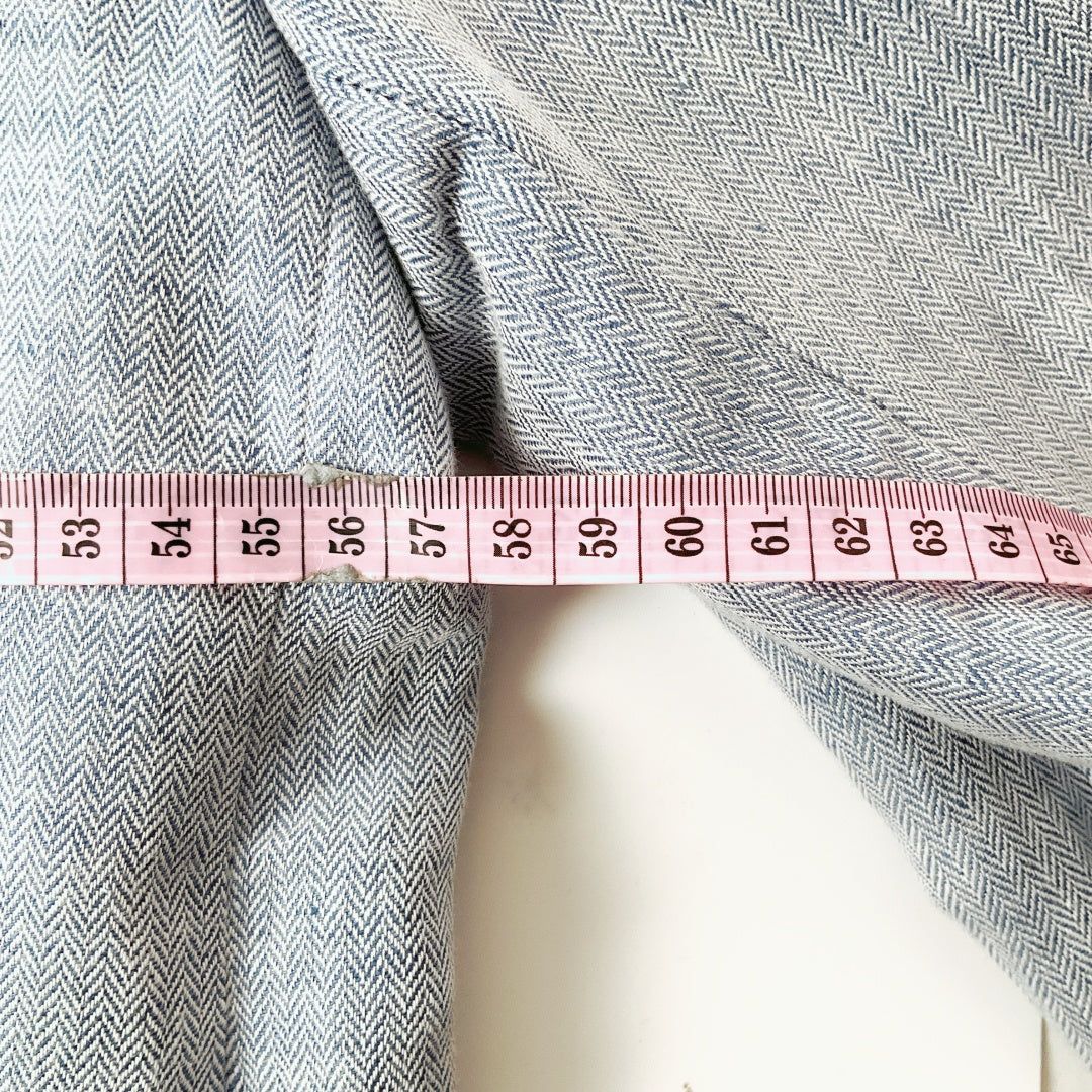 MNG Light Grey Linen Blend Blazer XL – Classic Tailored Jacket
