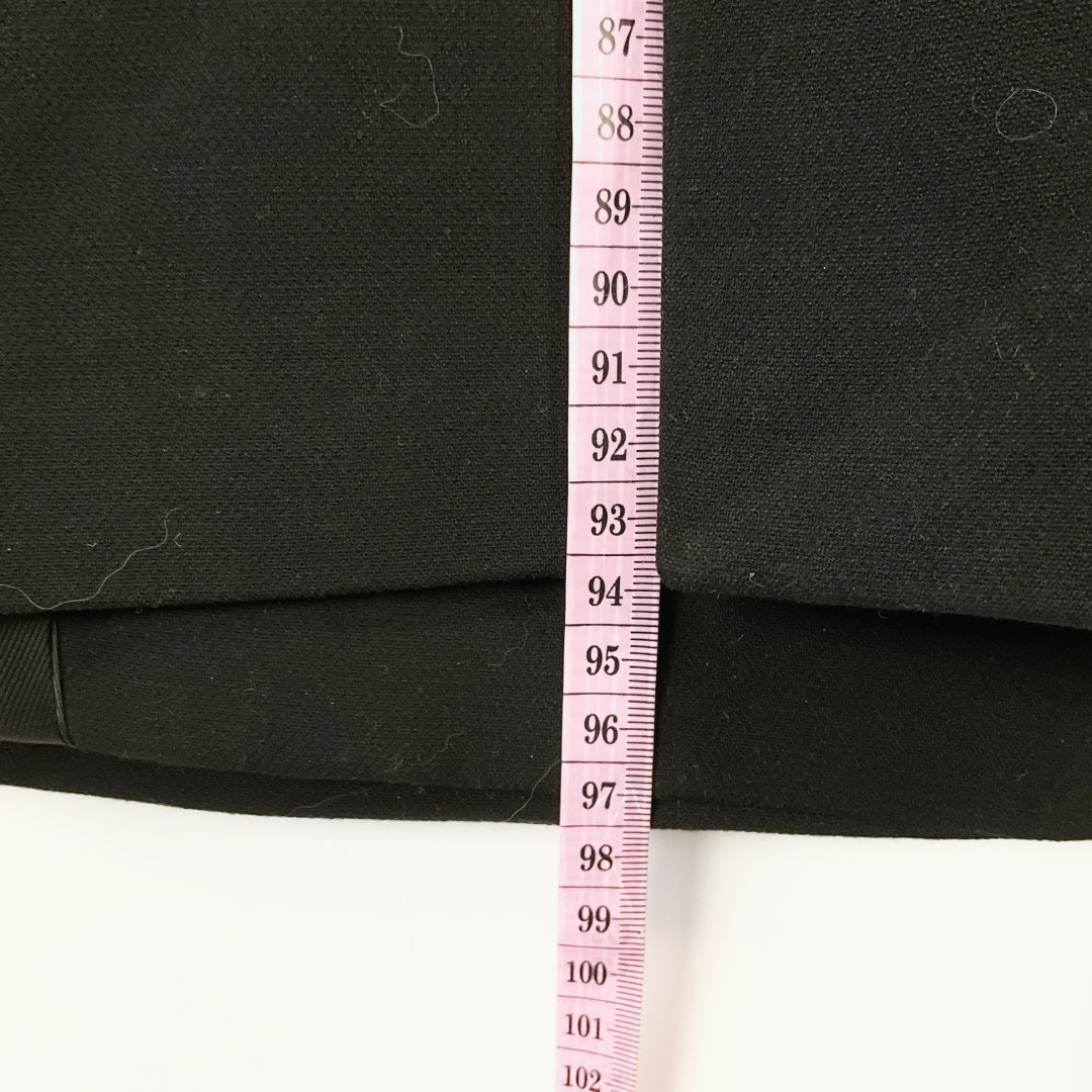 MANGO Casual Black Double-Breasted Coat – EUR M / US S