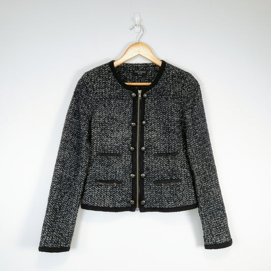 Just Jeans Tweed Jacket Size 8 – Classic Textured Button-Up