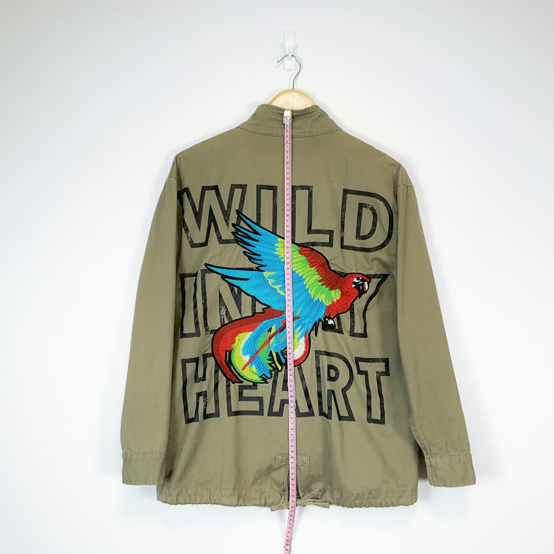 Vintage “Speak Up!!!” Graphic Jacket – Approx. Size M
