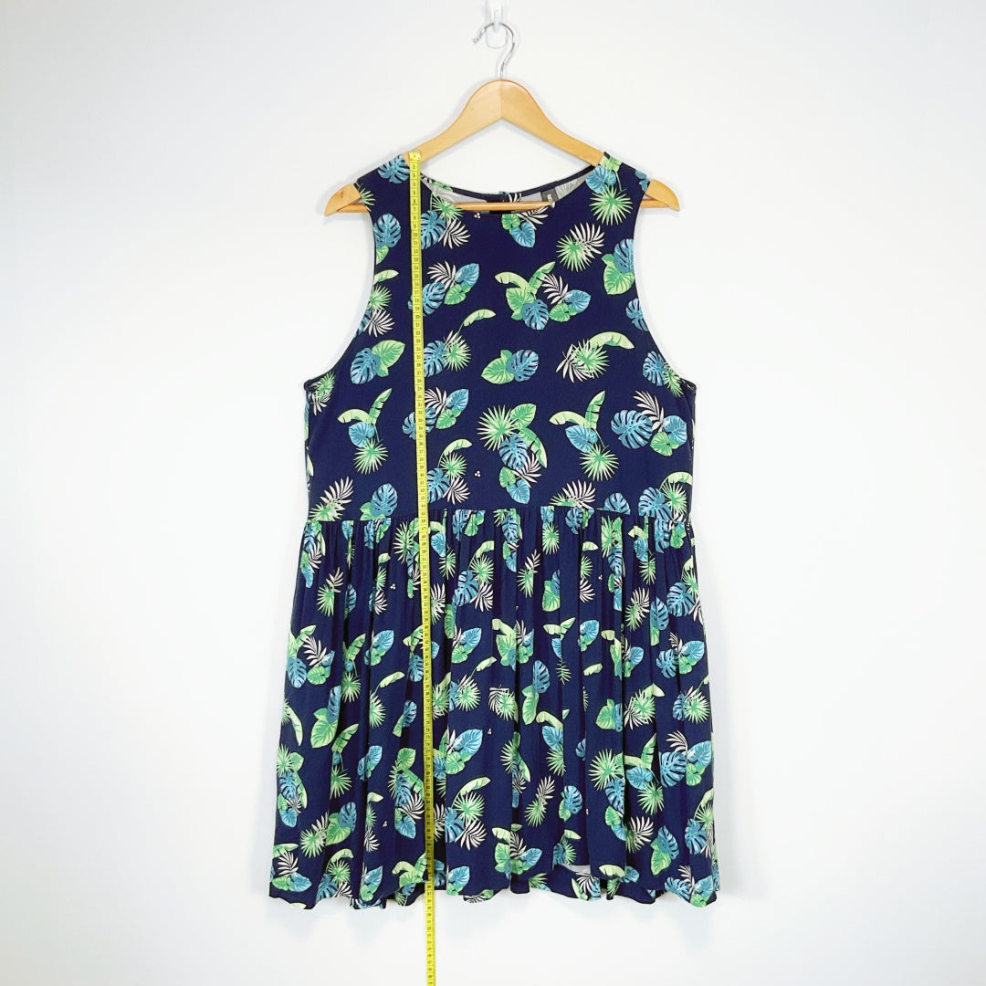 HUFFER - Tropical Leaves Mini Dress