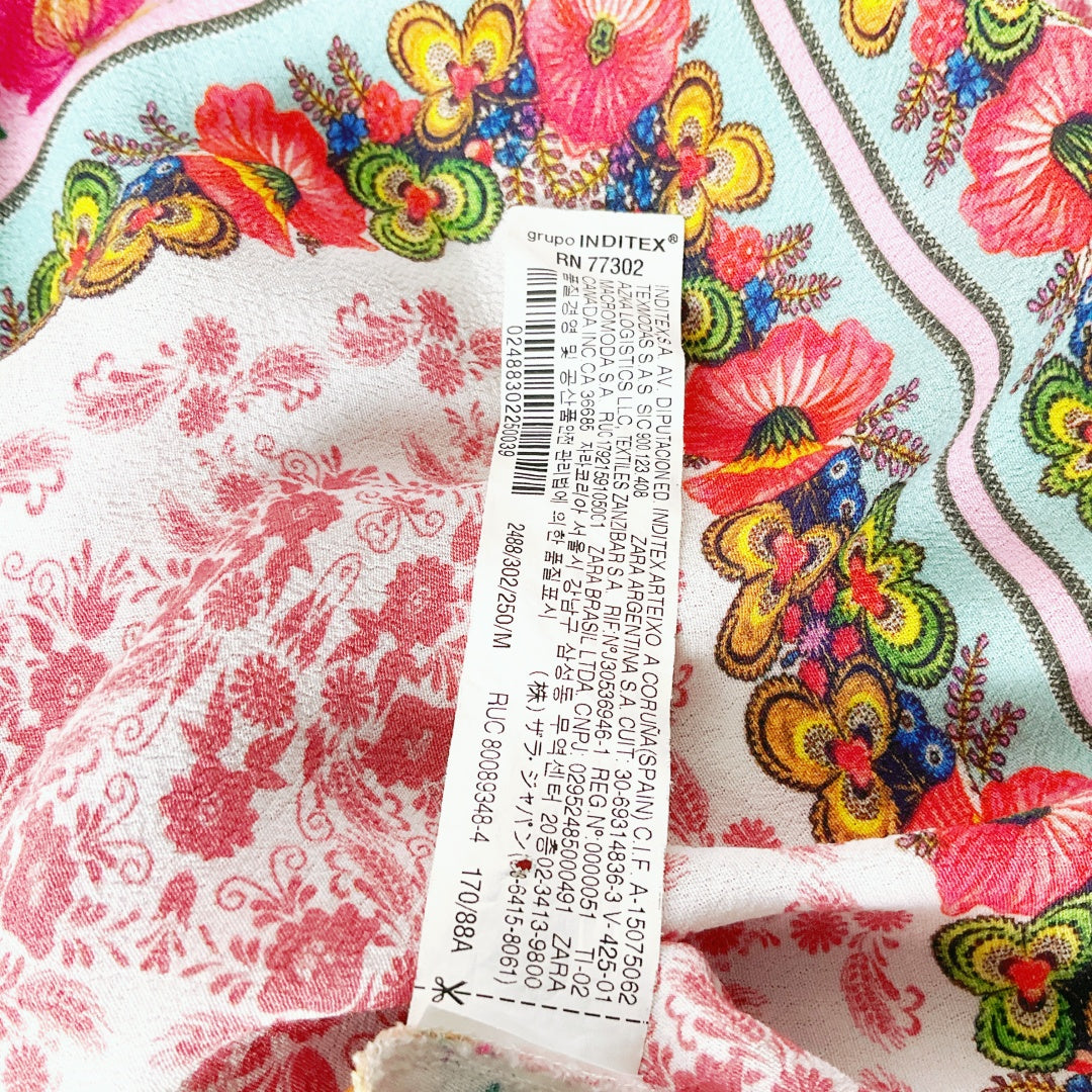 ZARA - Floral Printed Slip Dress