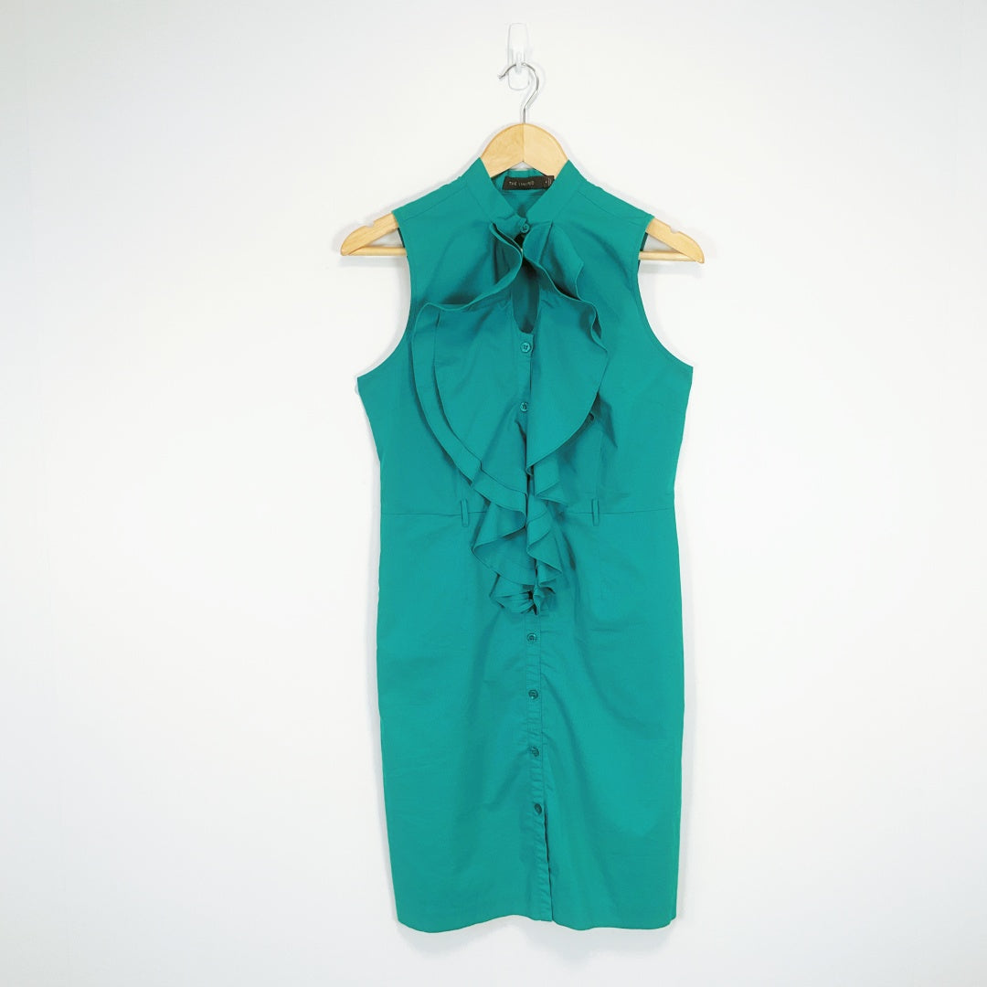 The Limited - Sleeveless Button-Down Sheath Dress