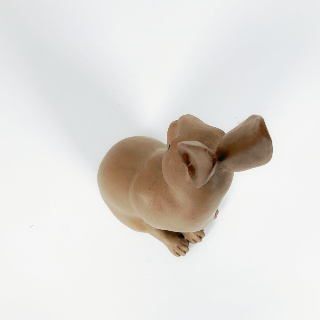 Decorative Brown Rabbit Figure