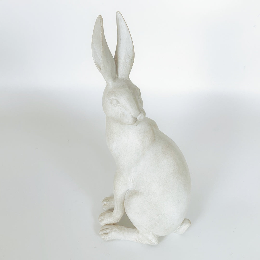 Decorative White Rabbit Figure