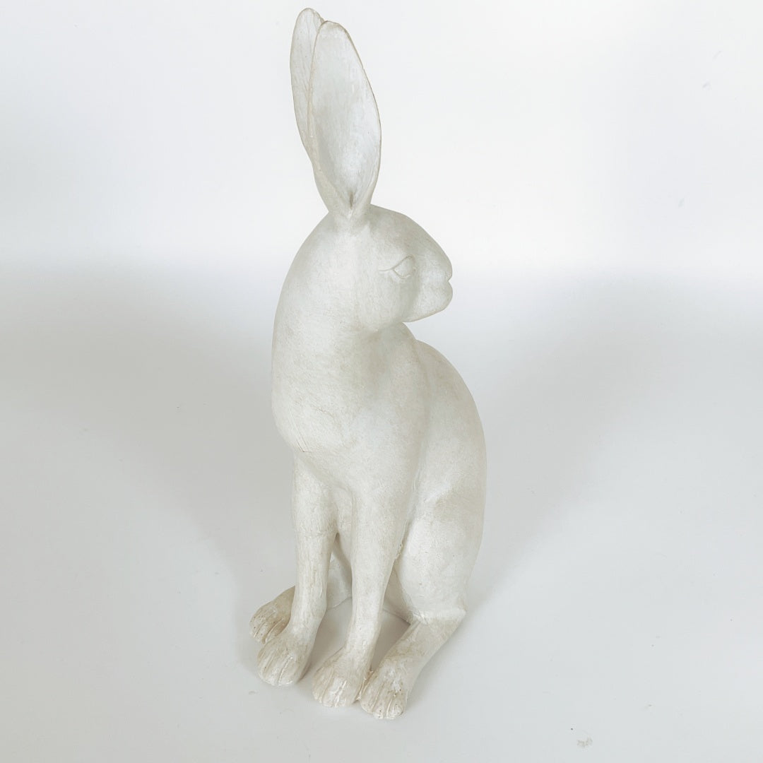Decorative White Rabbit Figure