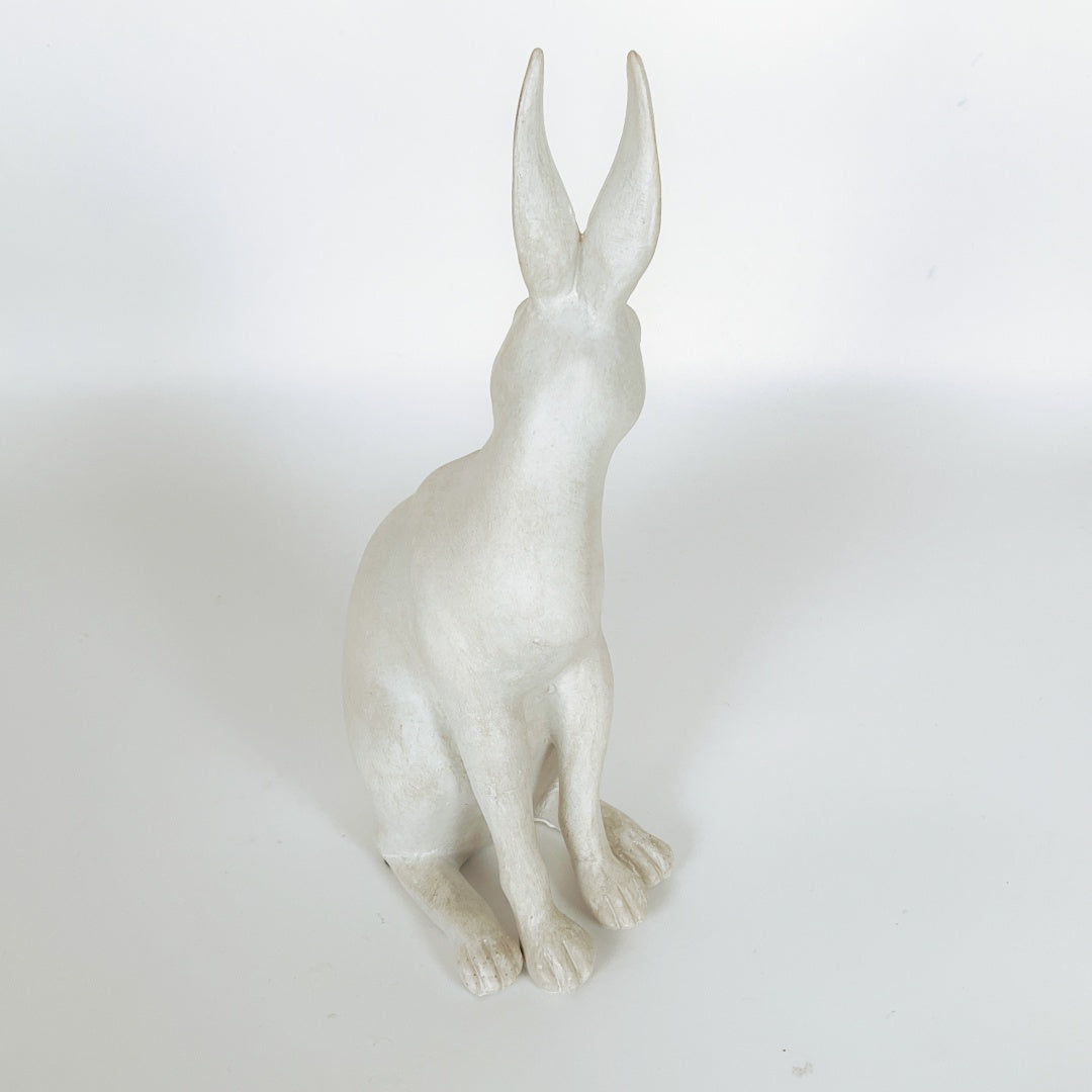 Decorative White Rabbit Figure