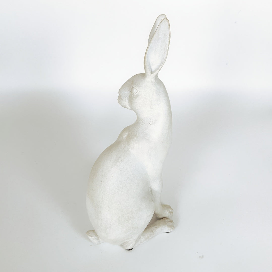 Decorative White Rabbit Figure