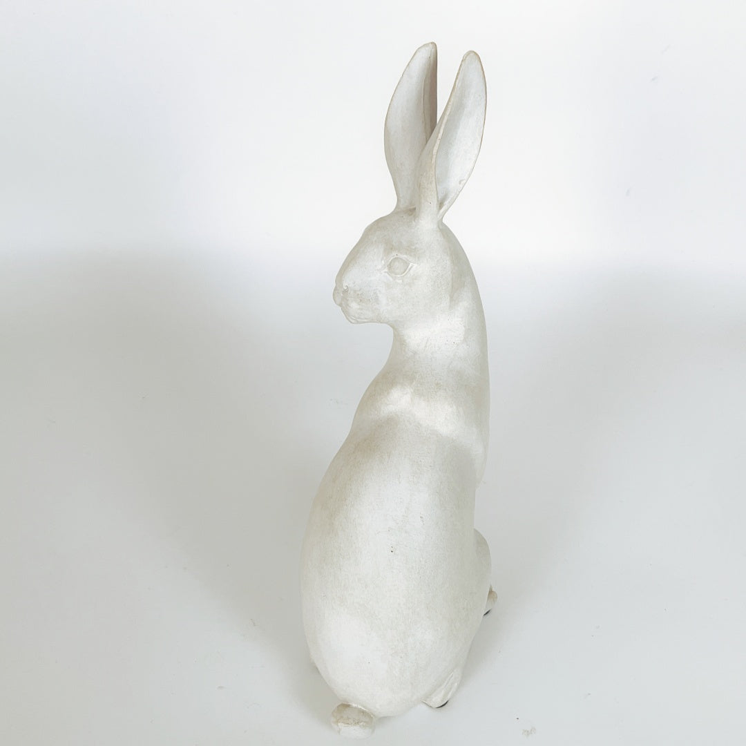 Decorative White Rabbit Figure