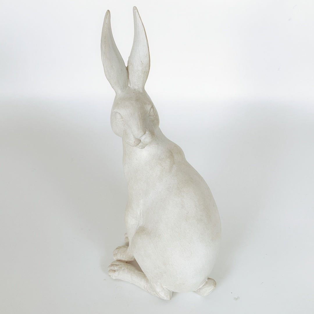Decorative White Rabbit Figure