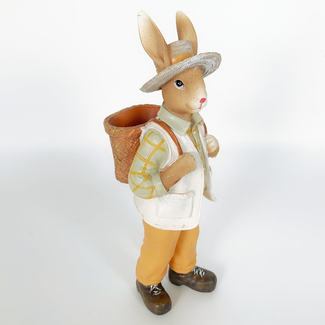 Decorative Rabbit Figurine - Gentleman Bunny with Hat