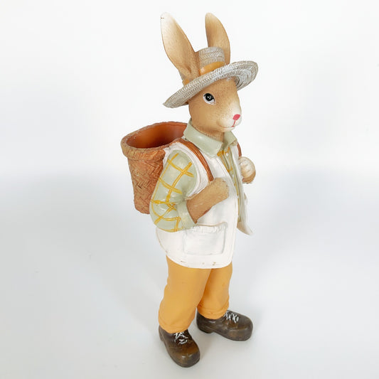 Decorative Rabbit Figurine - Gentleman Bunny with Hat