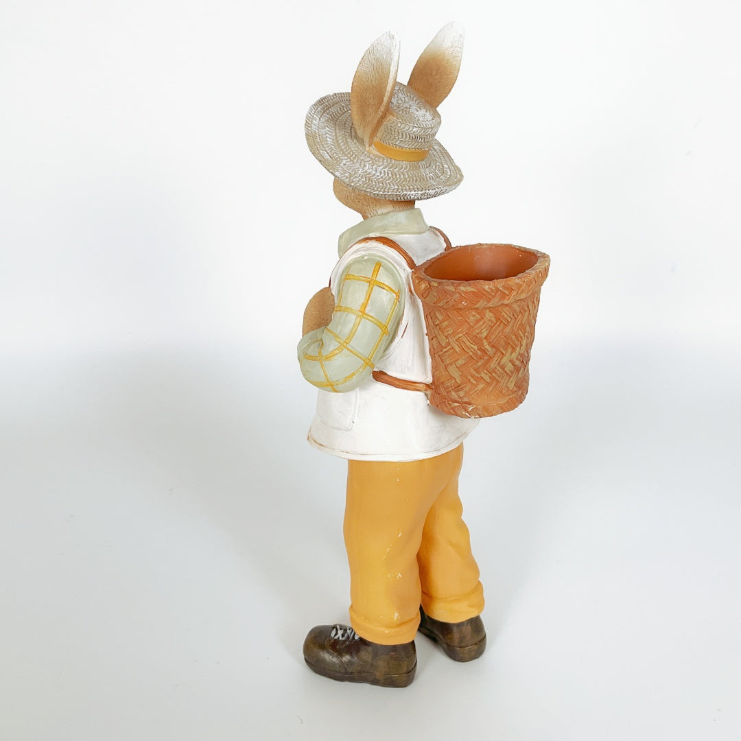 Decorative Rabbit Figurine - Gentleman Bunny with Hat