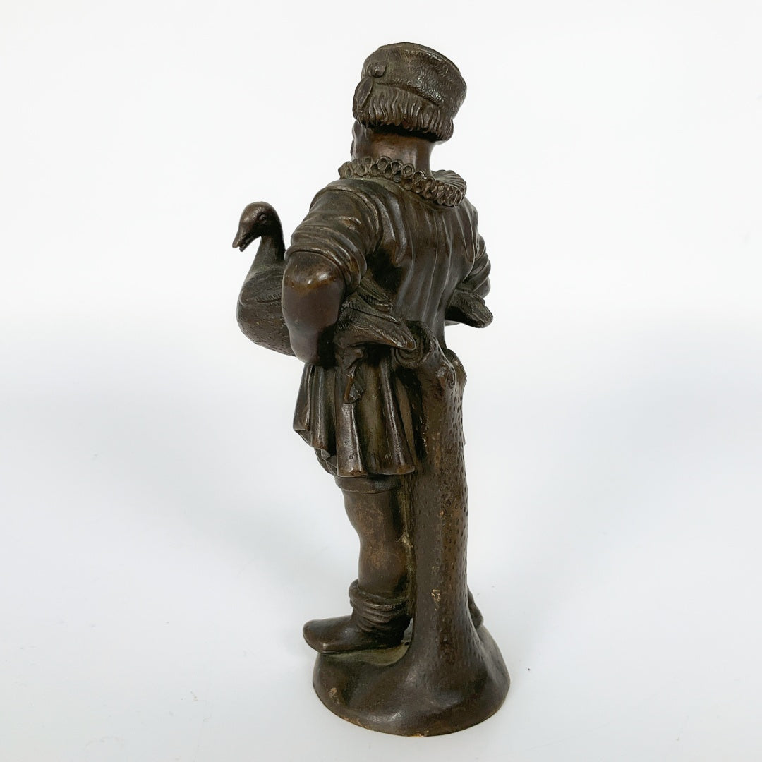 Vintage Figurine - Man Carrying Two Geese