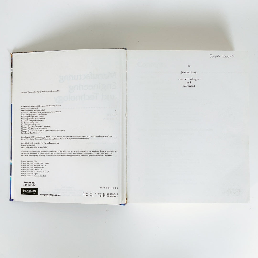 Pearson - Manufacturing Engineering and Technology Sixth Edition