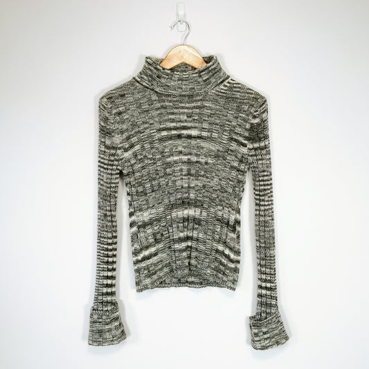 MAX Wool Blend Ribbed Knit Top – Size S