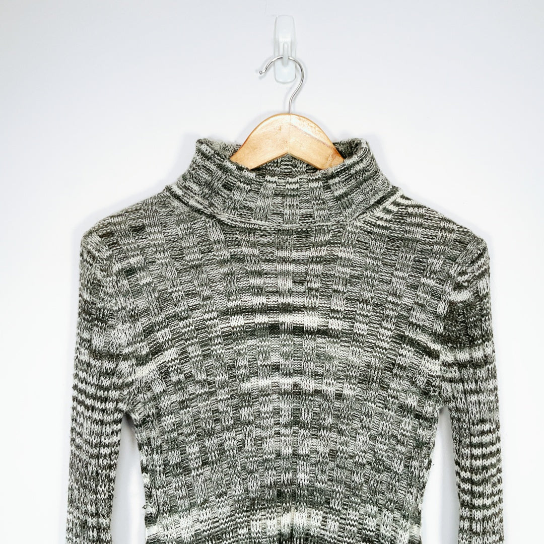 MAX Wool Blend Ribbed Knit Top – Size S
