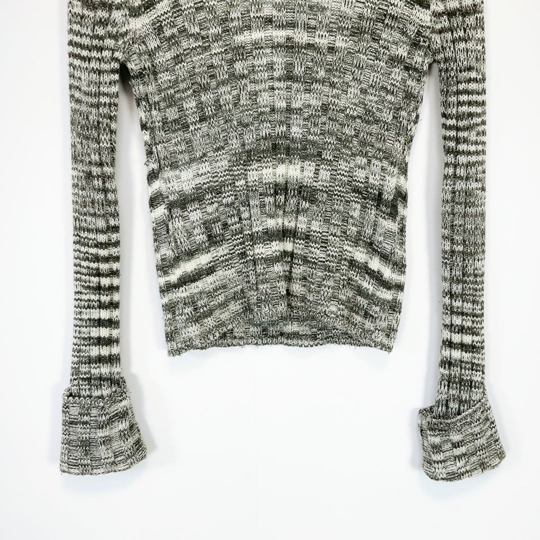 MAX Wool Blend Ribbed Knit Top – Size S
