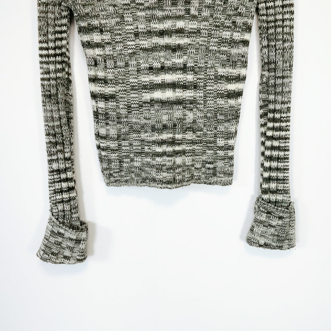 MAX Wool Blend Ribbed Knit Top – Size S