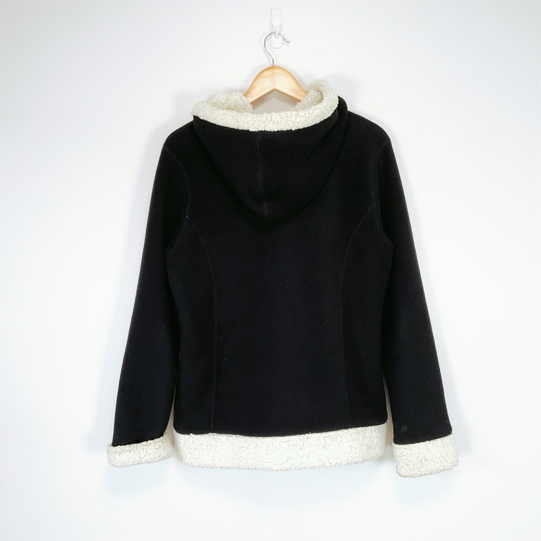Real Clothing Sherpa Lined Hoodie Jacket – Size L