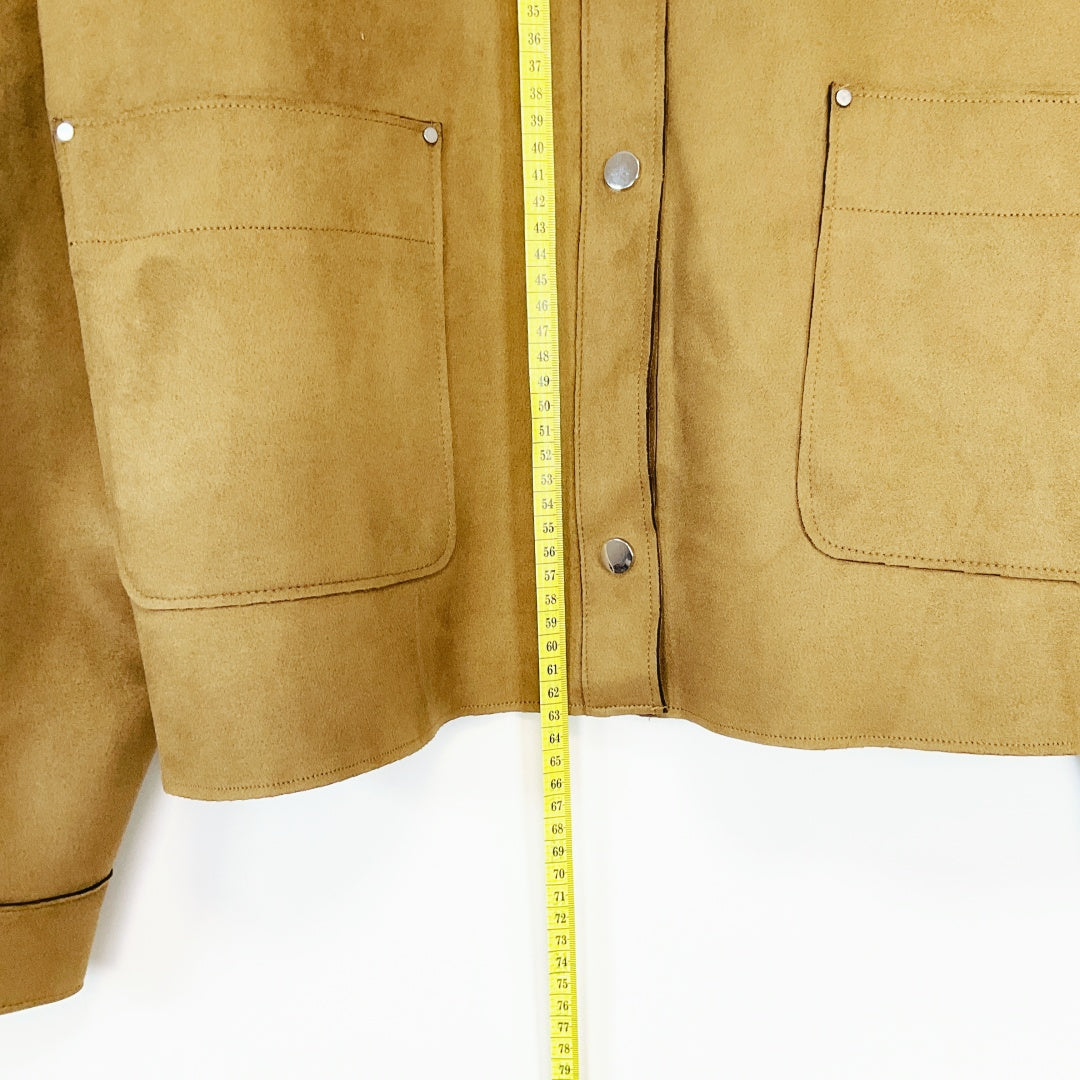 ZARA Cropped Brown Jacket – Size EUR L
