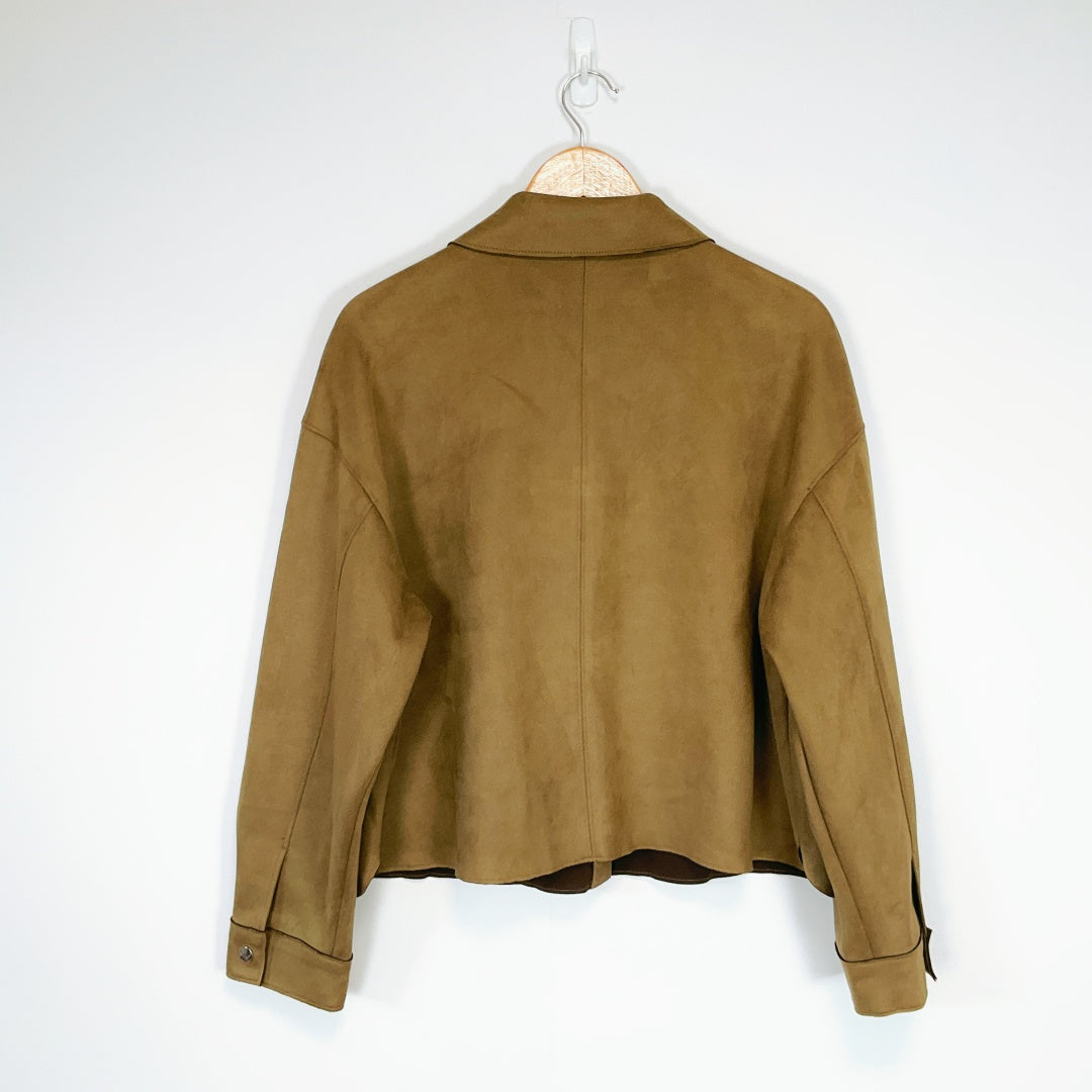 ZARA Cropped Brown Jacket – Size EUR L