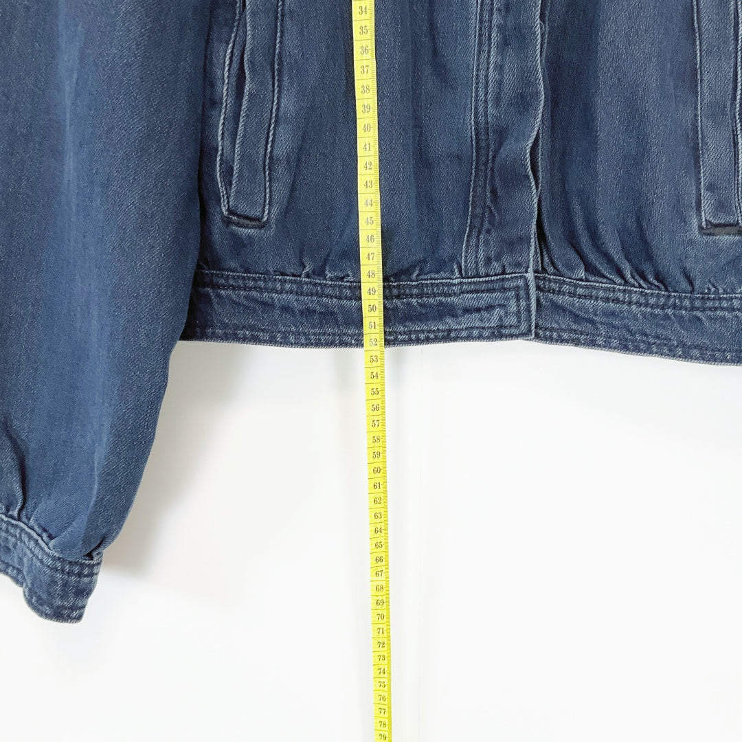 ZARA Cropped Denim Jacket – Size EUR M
