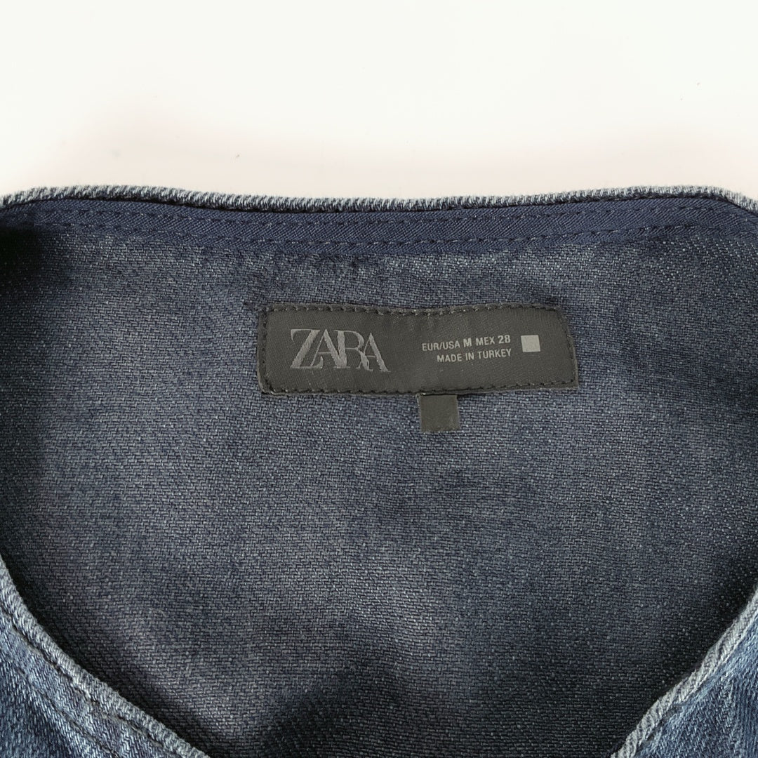 ZARA Cropped Denim Jacket – Size EUR M