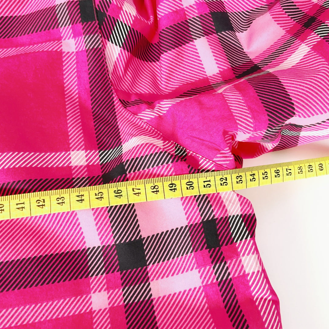 A'ND Pink Plaid Hooded Jacket – Size 14