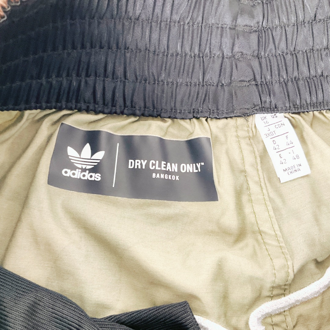 Adidas Black Track Pants with Camo Panels – Size UK 16