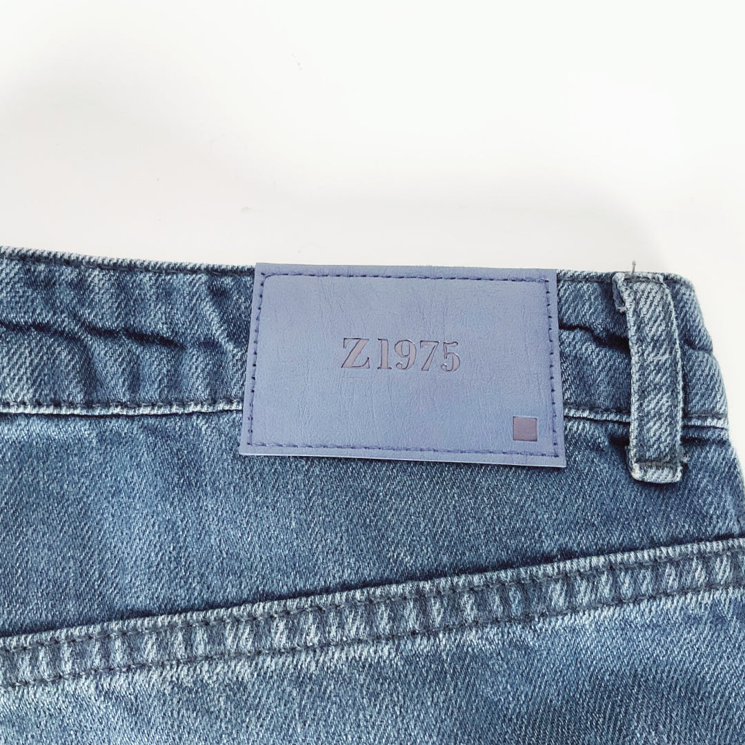 ZARA Wide Leg Blue Denim Jeans – Size EUR 40